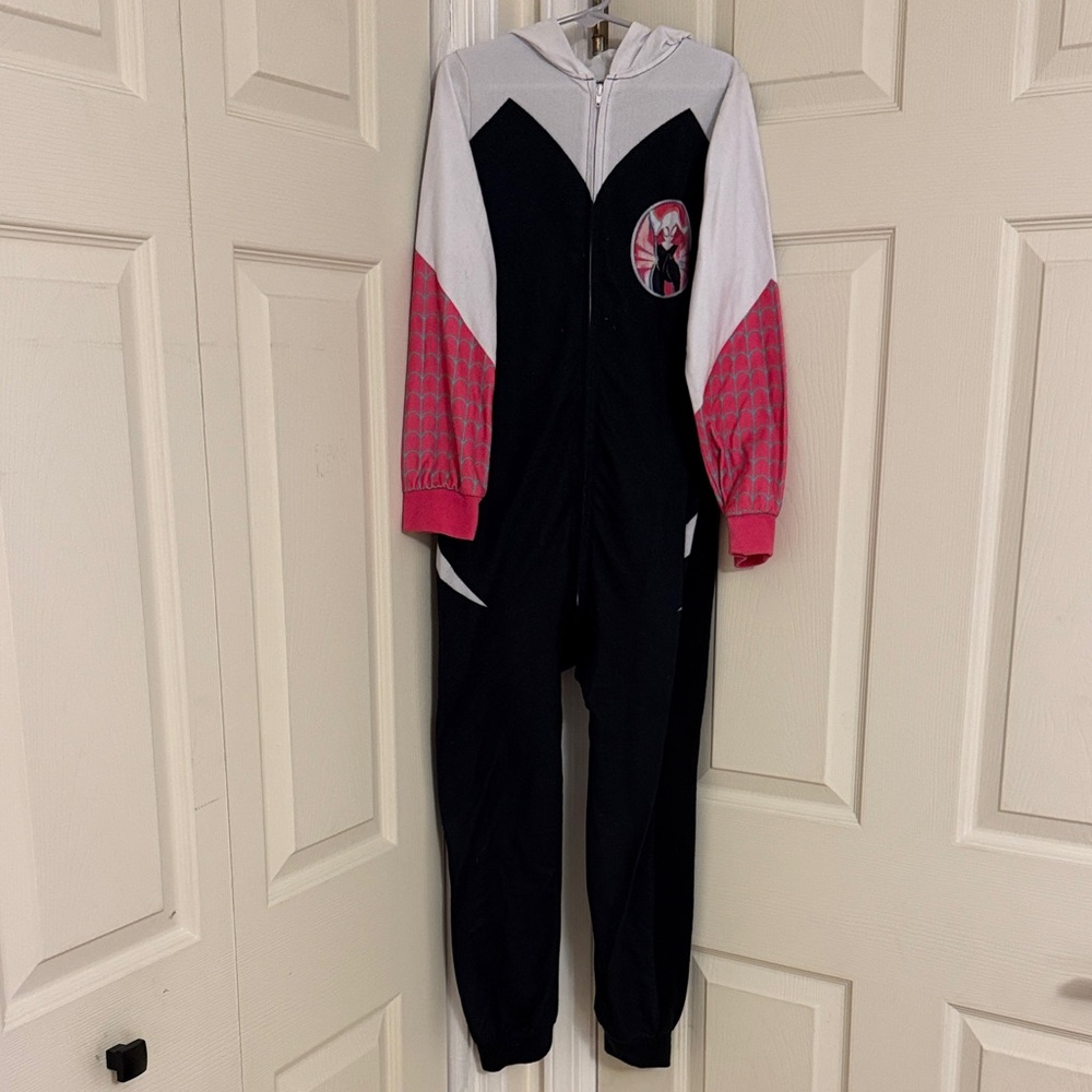 Spiderman girls jumpsuit size medium 8